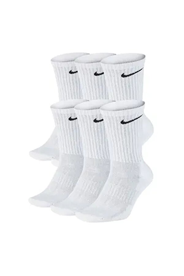 Nike U Nk Everyday Cush Crw 6P Белый Мужчина Носки