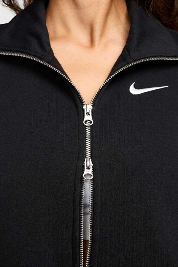 Nike W Nsw Phnx Flc Os Trk Jkt Черный Женщина Толстовка На Молнии