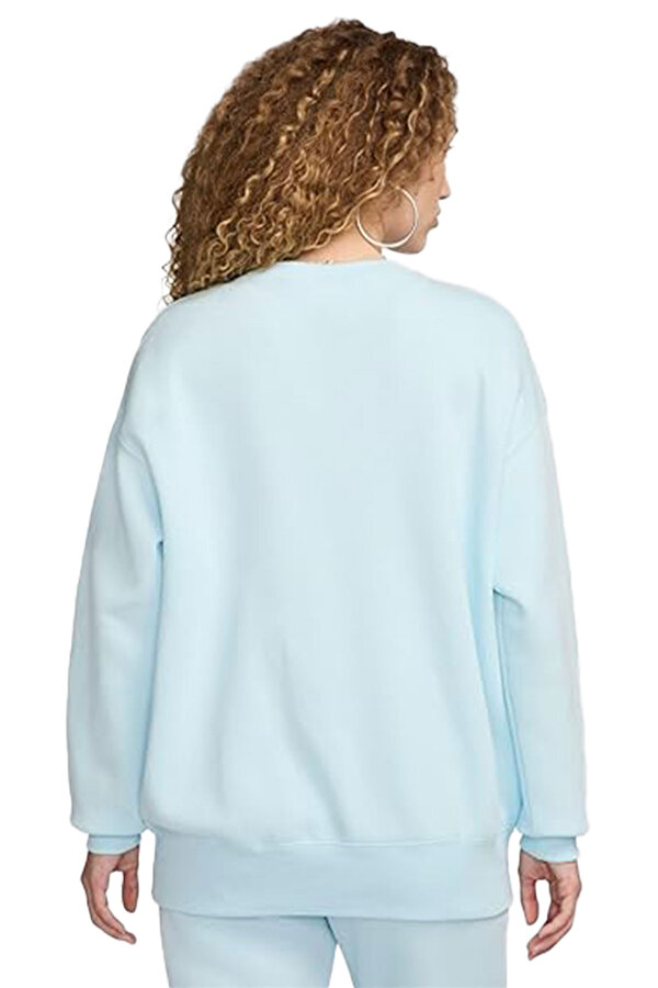 Nike W NSW PHNX FLC OS CREW L BLUE Woman 711