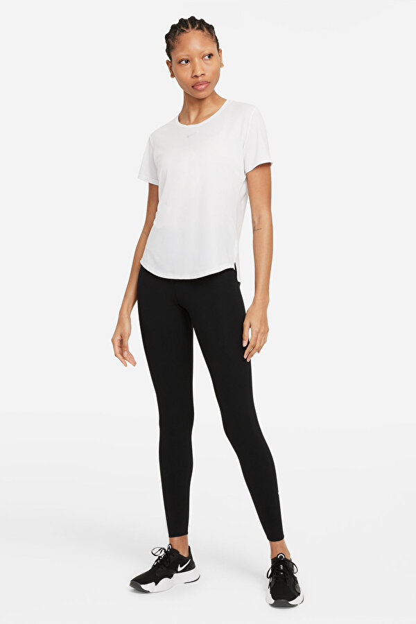 Nike W NK ONE LUXE DF SS STD T Beyaz Kadın Kısa Kol T-Shirt