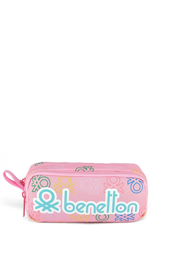 United Colors of Benetton . Minimal Logo Baskılı Çift Bölme Kız Çocuk Kalemlik