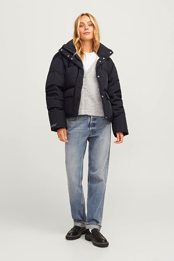 Jjxx JXMORRIT PUFFER DOWN JACK Siyah Kadın Mont