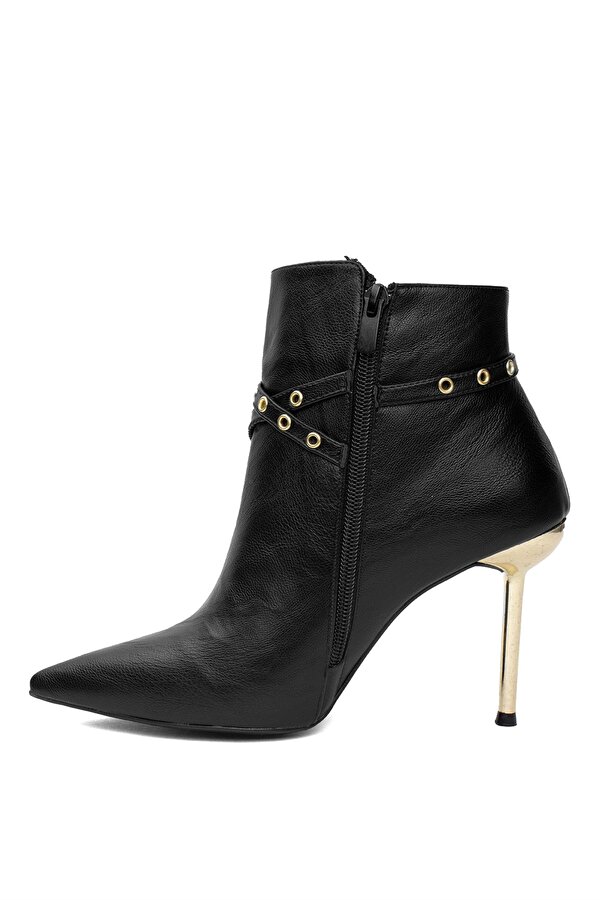 Miss park moda PM170 K3030 Kadın Klasik Topuklu Bot Siyah