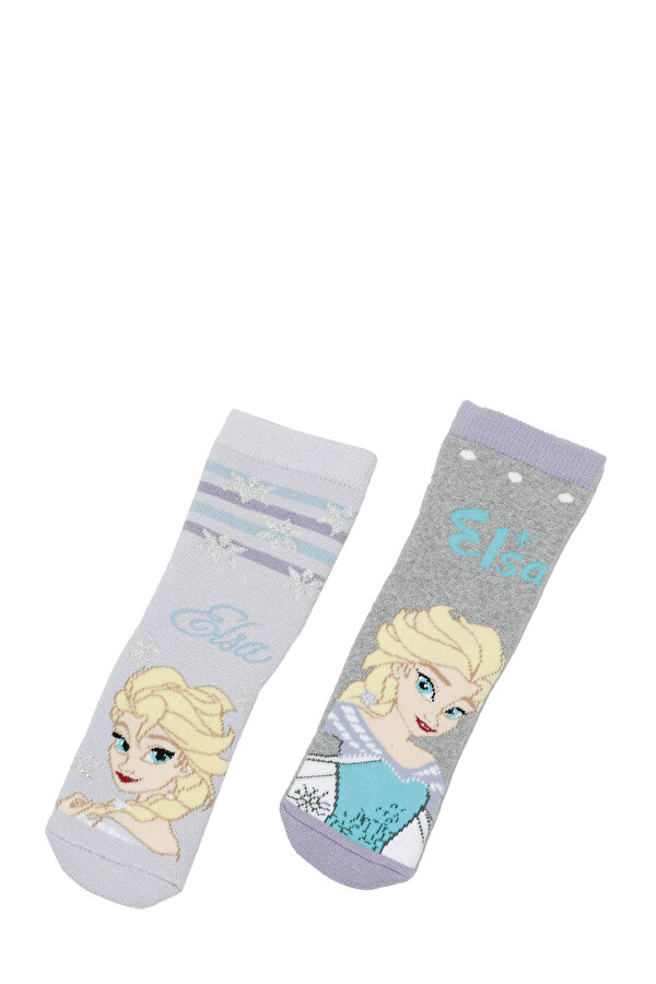 Frozen FRZN 2 LI HVL SKT G-4PR GRI Kız Çocuk Soket Çorap