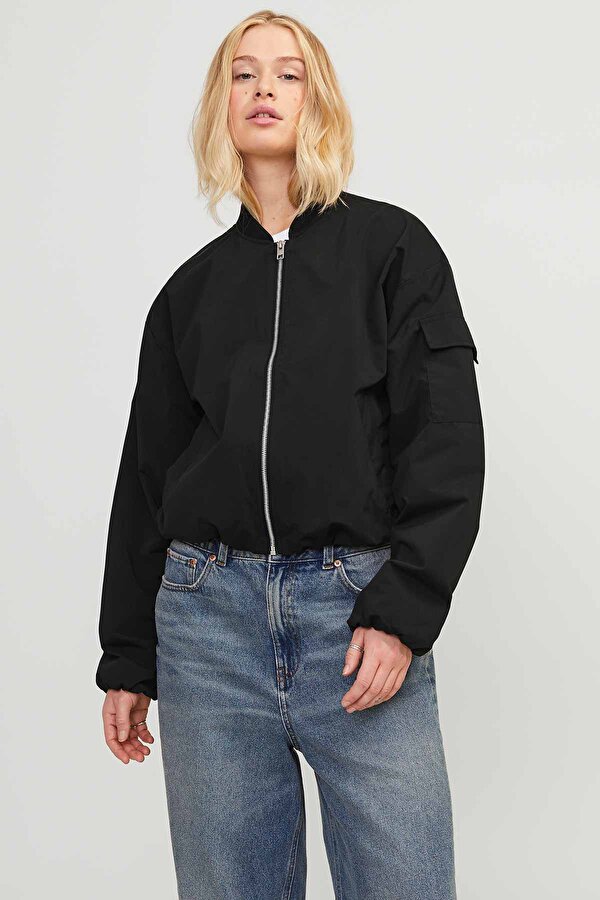 Jjxx JXLEILA BOMBER JACKET OTW Siyah Kadın Ceket