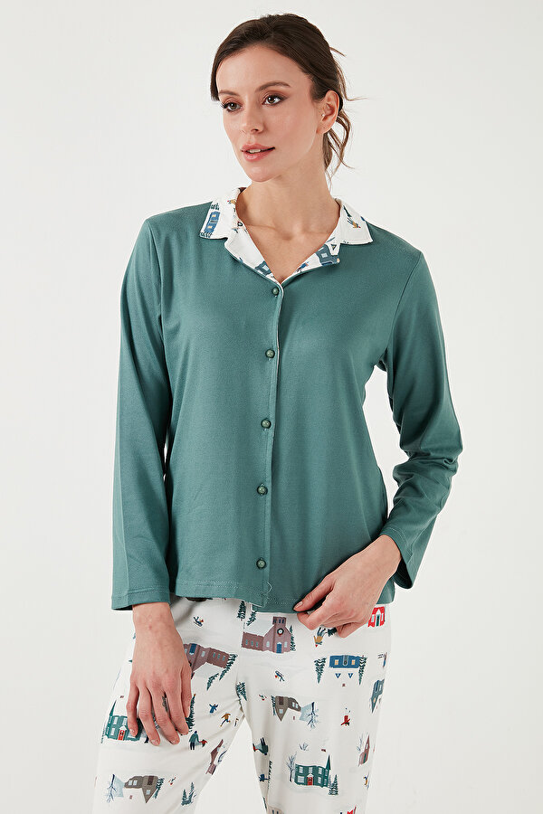 Lela Bayan Pijama Takımı 65714300 YEŞİL