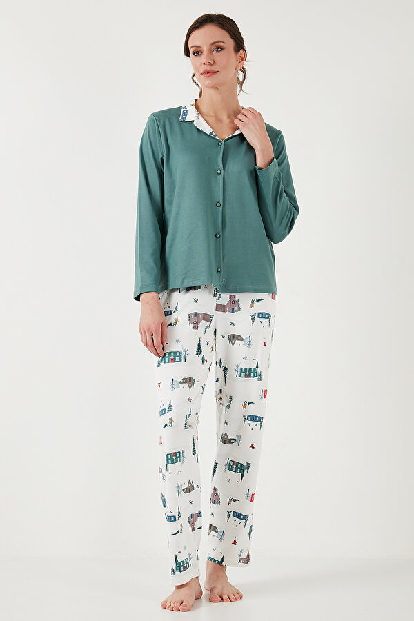Lela Bayan Pijama Takımı 65714300 YEŞİL
