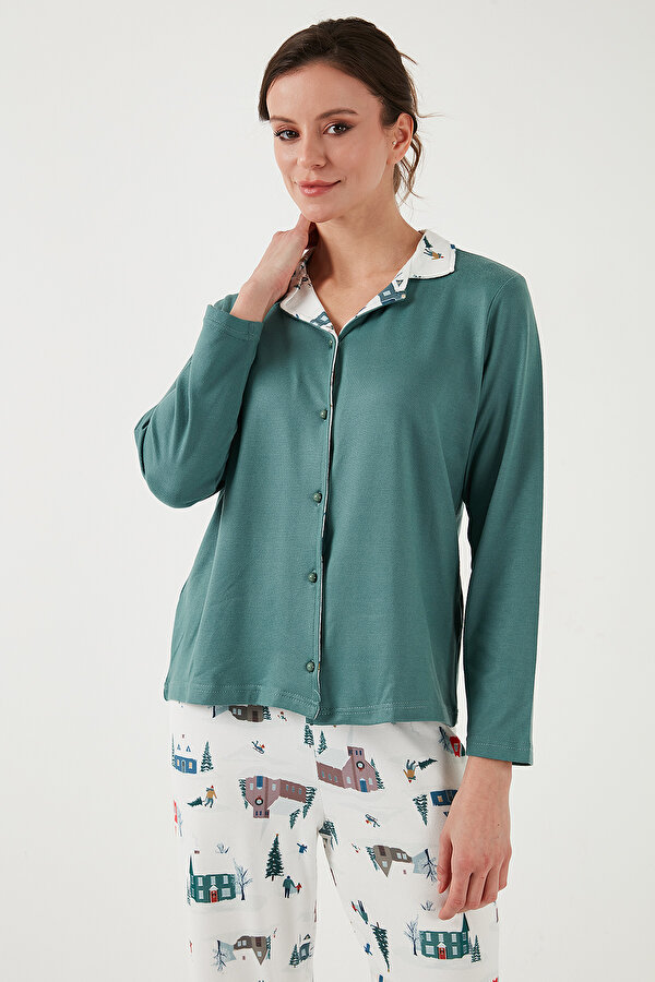 Lela Bayan Pijama Takımı 65714300 YEŞİL