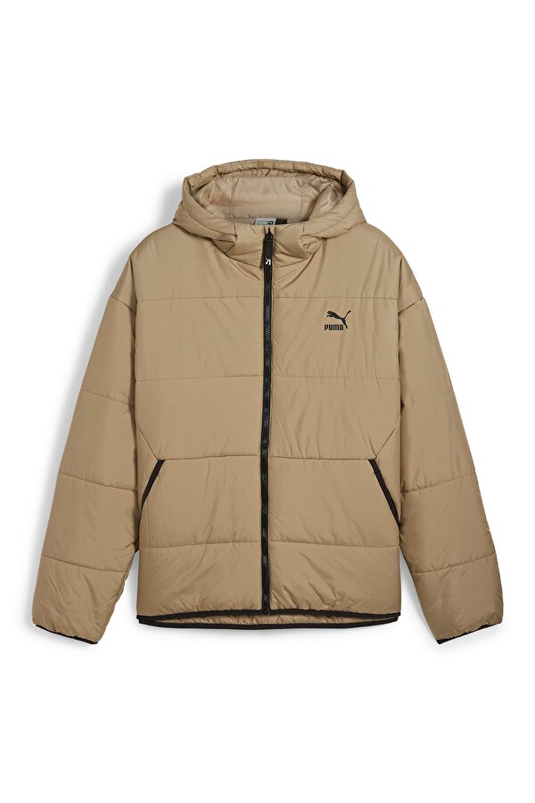 Puma Padded Erkek Kahverengi Kapüşonlu Mont