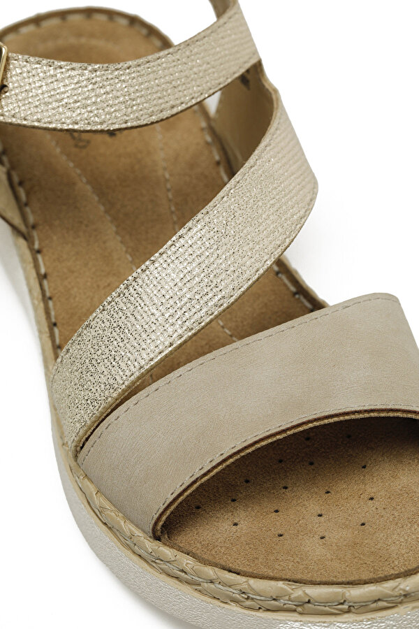 Polaris 166945.Z5FX Bej Kadın Düz Sandalet