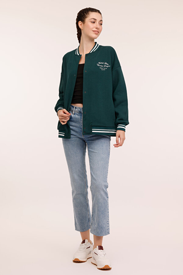 Lumberjack WL ESTY 18GF956 4PR Yeşil Kadın Eşofman Üstü
