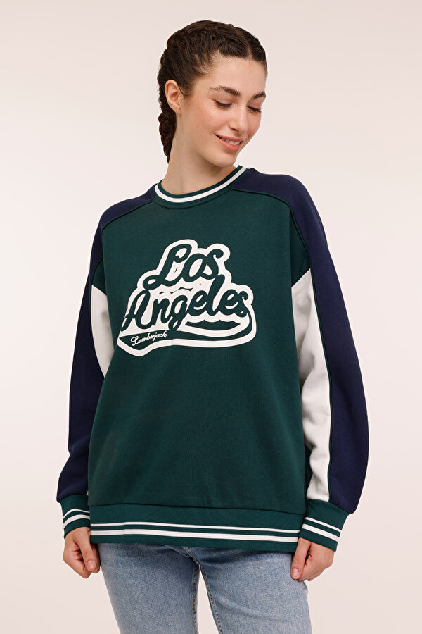 Lumberjack WL LEANDRA 16GF954 4PR Yeşil Kadın Sweatshirt