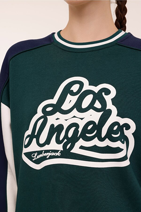 Lumberjack WL LEANDRA 16GF954 4PR Yeşil Kadın Sweatshirt