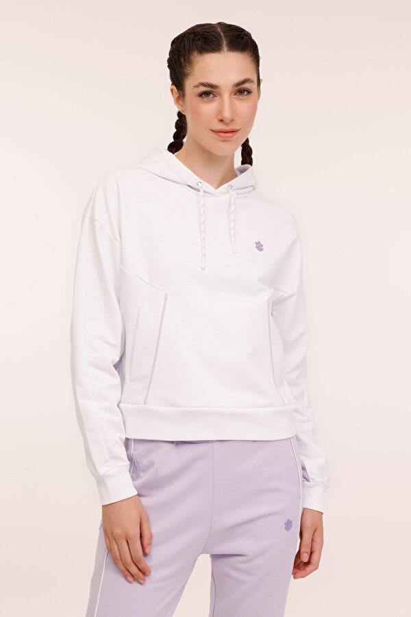 Lumberjack WL SADIE 17CFS-08 4PR Beyaz Kadın Sweatshirt