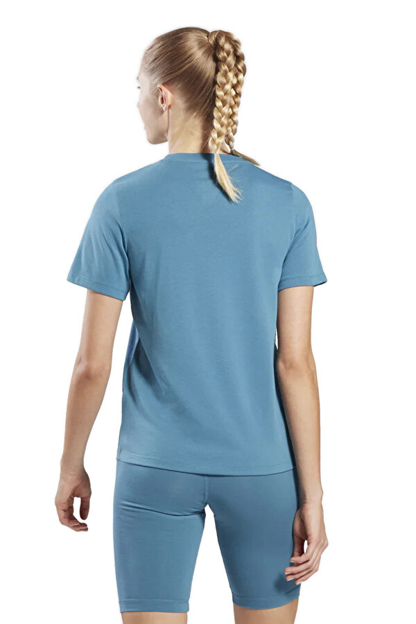 Reebok RI BL T-SHIRT Mavi Kadın Kısa Kol T-Shirt