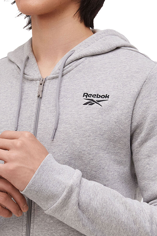 REEBOK Толстовка На Молнии Reebok Reebok Identity Sl Fleece Серый 014