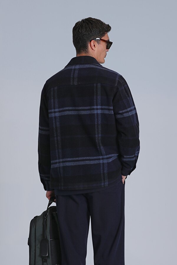 Lufian Erkek Barder Basic Slim Fit Gömlek 112010662 Lacivert
