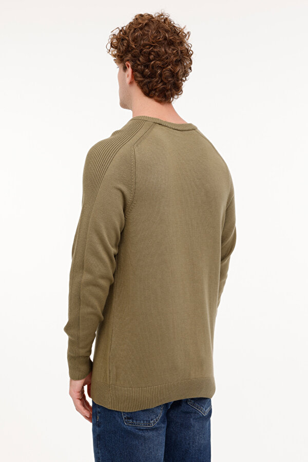 Lumberjack ML RASSA 58CSL502 4PR Haki Erkek Uzun Kol Triko