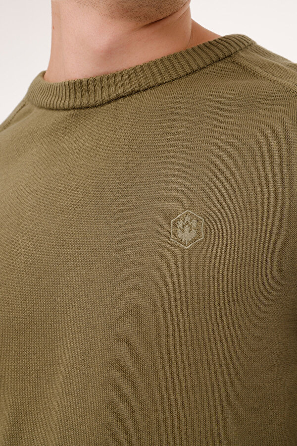 Lumberjack ML RASSA 58CSL502 4PR Haki Erkek Uzun Kol Triko