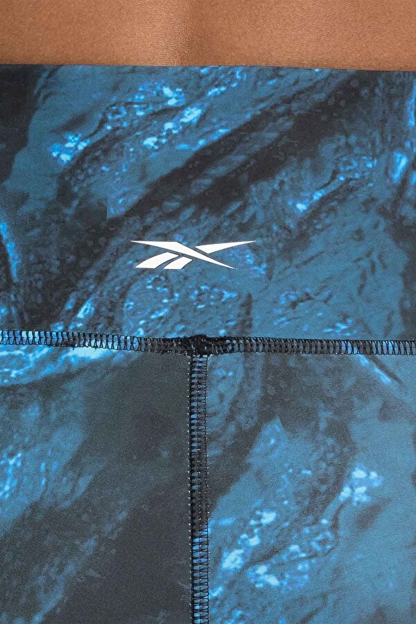 Reebok LUX BOLD AOP TIGHT Mavi Kadın Tayt