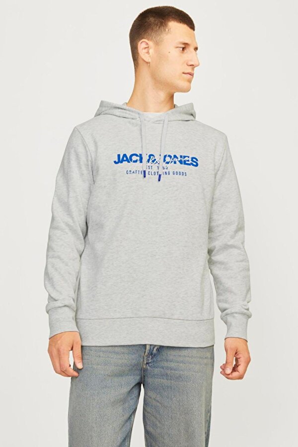 Jack & Jones 12256848 Jjalvıs Sweat Hood Erkek Hoodie Sweatshirt