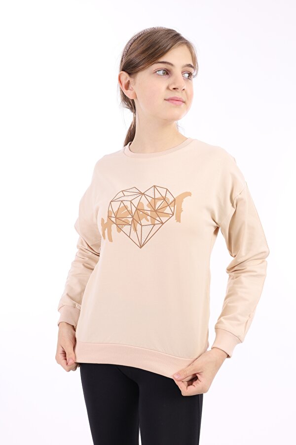 Toontoy Kids Toontoy Kız Çocuk Baskılı Sweatshirt