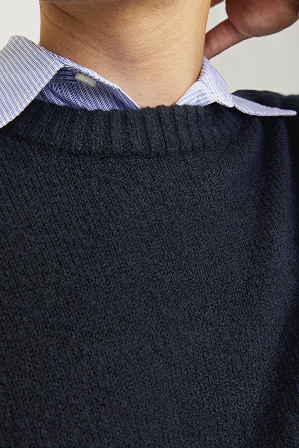 Jack & Jones Erkek Kazak 12215468 KOYU LACIVERT