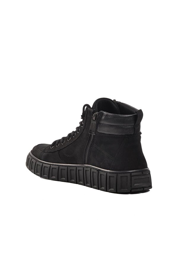 BULLDOZER 250117 Siyah Nubuk Hakiki Deri Erkek Bot