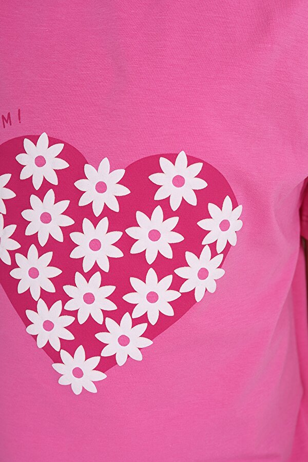 Toontoy Kids Toontoy Kız Çocuk Baskılı Tişört