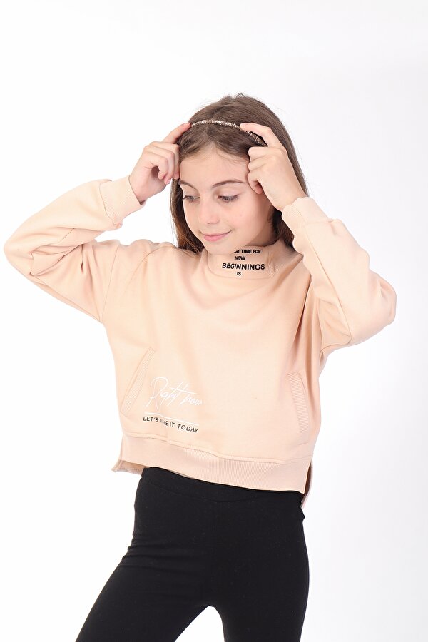 Toontoy Kids Toontoy Kız Çocuk Baskılı Sweatshirt