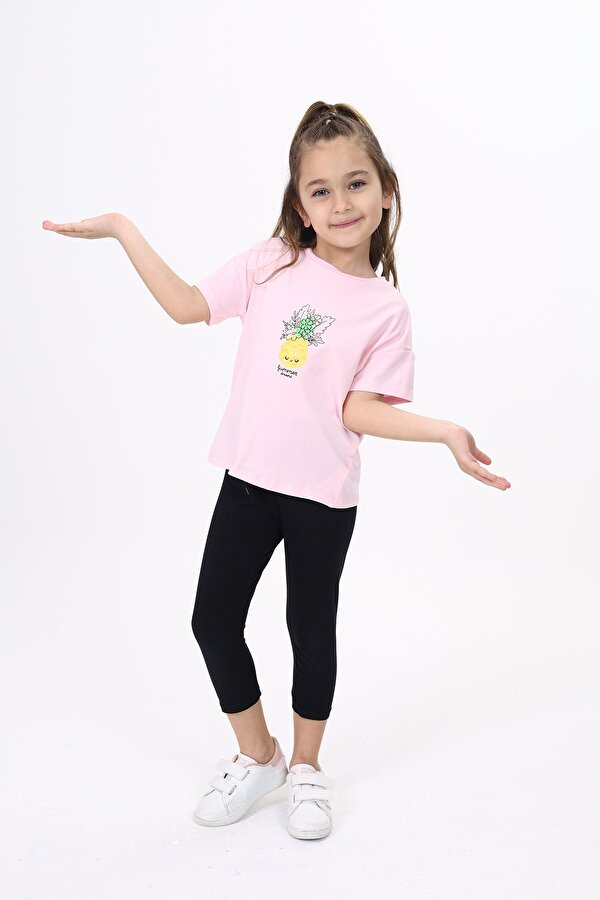 Toontoy Kids Toontoy Kız Çocuk Baskılı Tişört
