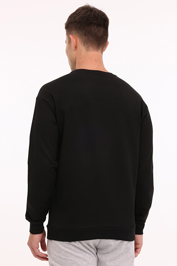 Lumberjack Mb Sn75 C Neck Sw 4Pr Черный Мужчина Джемпер