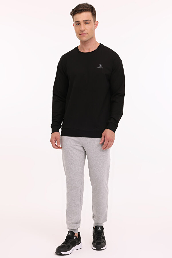 Lumberjack Mb Sn75 C Neck Sw 4Pr Черный Мужчина Джемпер