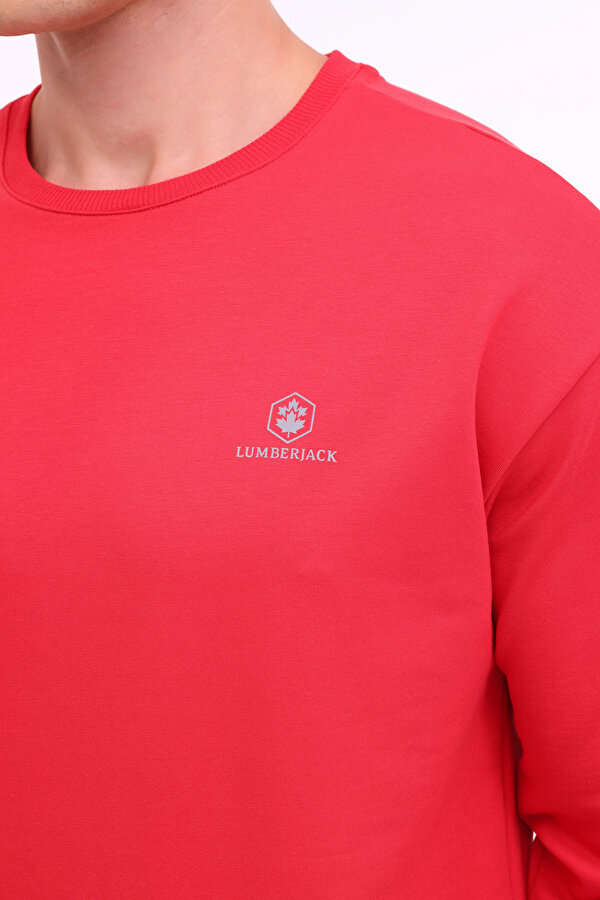 Lumberjack Mb Sn75 C Neck Sw 4Pr Красный Мужчина Джемпер