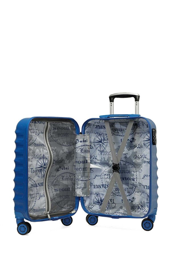 Lumberjack NEWYORK -K ABS 4PR Mavi Unisex Küçük Boy Valiz