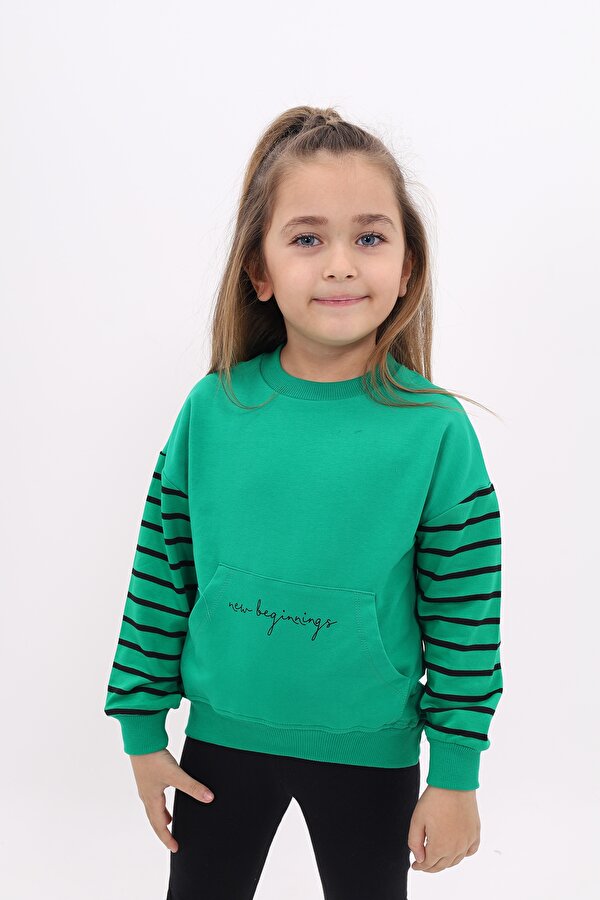 Toontoy Kids Toontoy Kız Çocuk Baskılı Sweatshirt