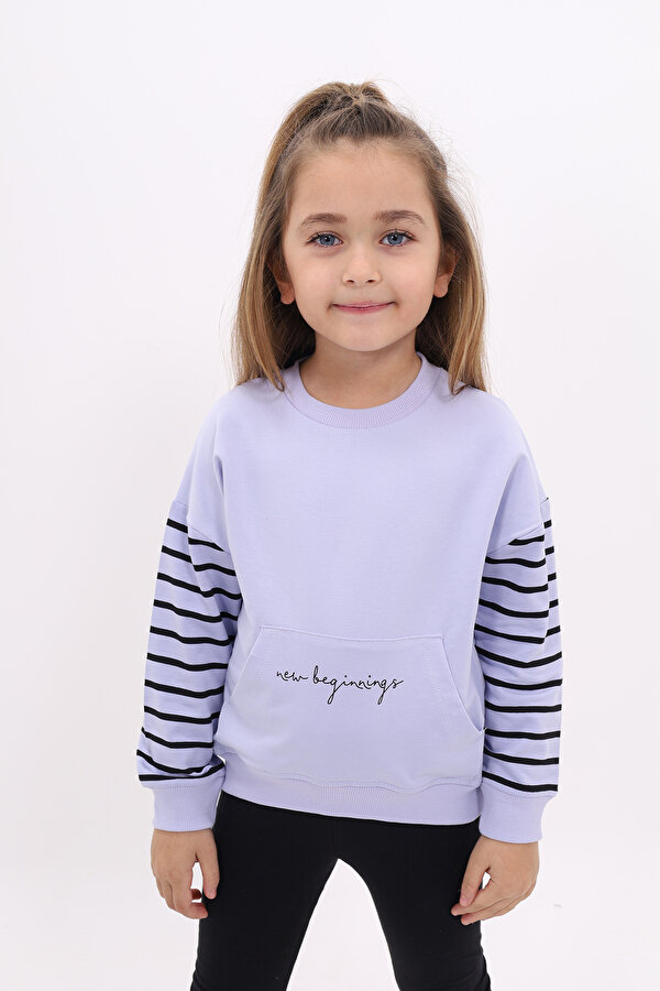Toontoy Kids Toontoy Kız Çocuk Baskılı Sweatshirt