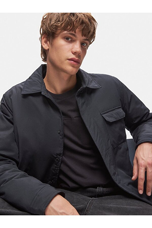 LTB Gömlek Yaka Teknık Lacivert Mont