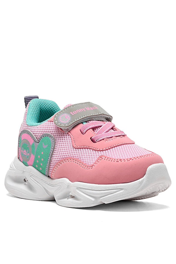 Tonny Black Çocuk Unisex Şeker Su Yeşili  Işıklı Cırtlı Ayakkabı