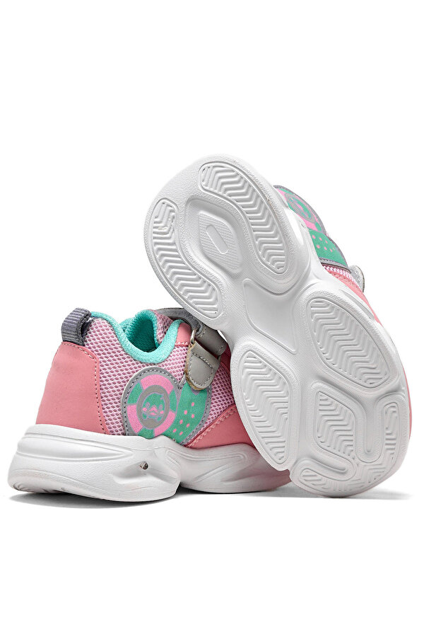 Tonny Black Çocuk Unisex Şeker Su Yeşili  Işıklı Cırtlı Ayakkabı