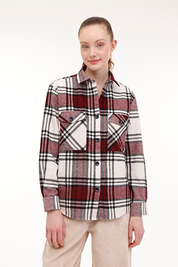 Lumberjack TARTAN FLANEL SHIRT Kırmızı Kadın Gömlek