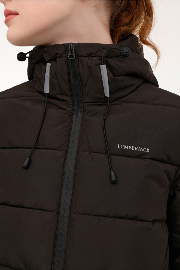 Lumberjack Wl Apreski 2Sn31 4Pr Черный Женщина Короткая Куртка