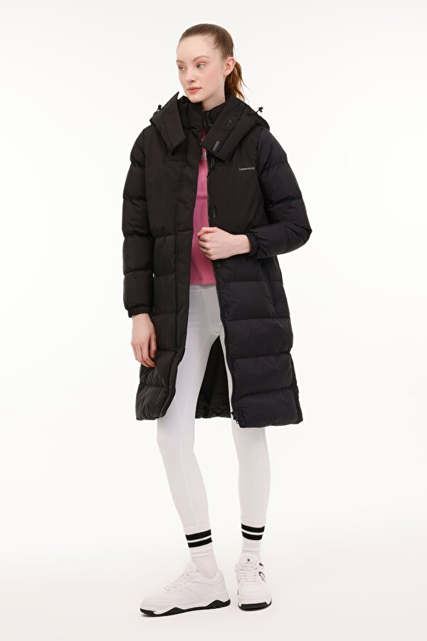 Lumberjack WL ESTA 3-115969-99 4PR Siyah Kadın Uzun Kaban