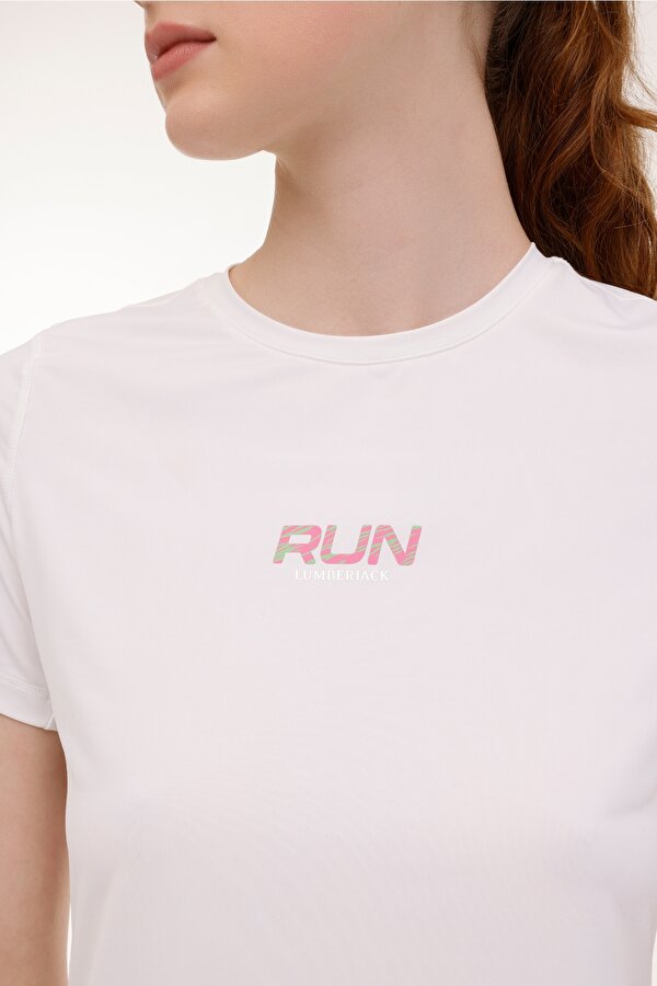 Lumberjack WL CHEN 11-162325105 4PR Beyaz Kadın Kısa Kol T-Shirt