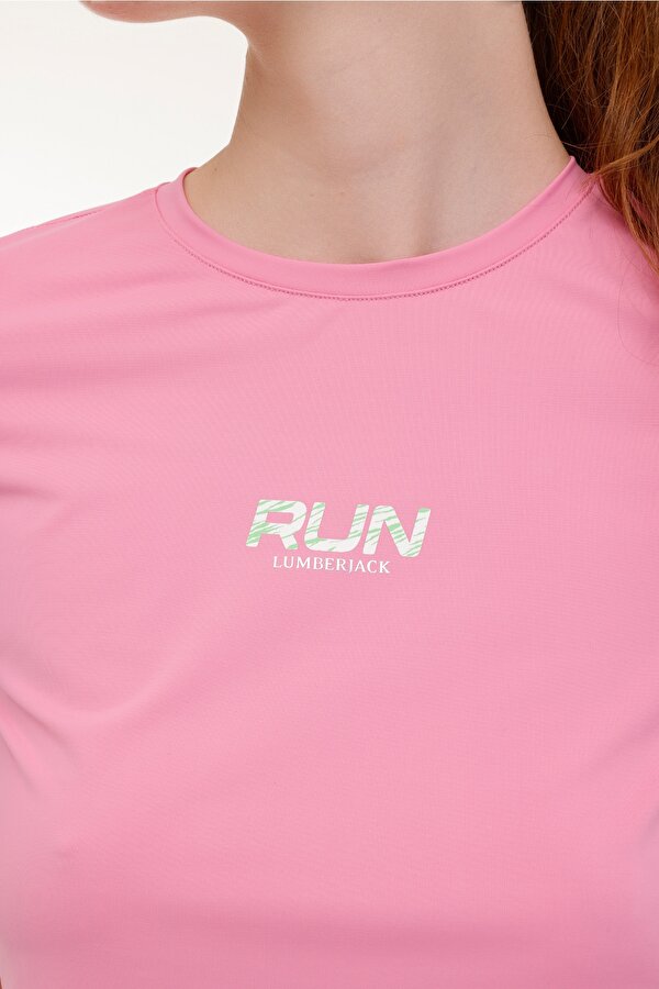 Lumberjack WL CHEN 11-162325105 4PR Pembe Kadın Kısa Kol T-Shirt