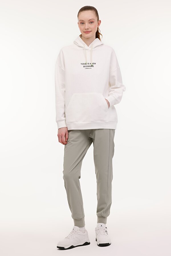Lumberjack WL BELDA 17SS506 4PR Ekru Kadın Sweatshirt