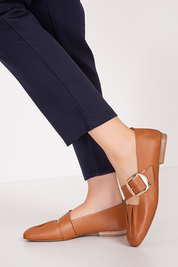 Gondol Kundura Gondol Hakiki Deri Babet Ayakkabı elnr.108