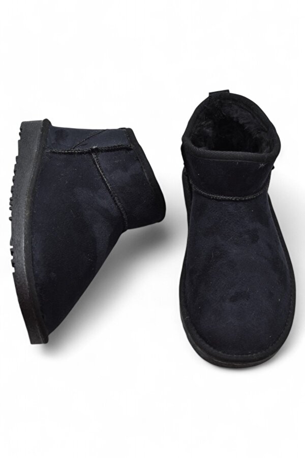 Ayakkabı Burada 389 Günlük Kadın Bot Ayakkabı Kışlık Kürklü Sade Düz Kadın Bot