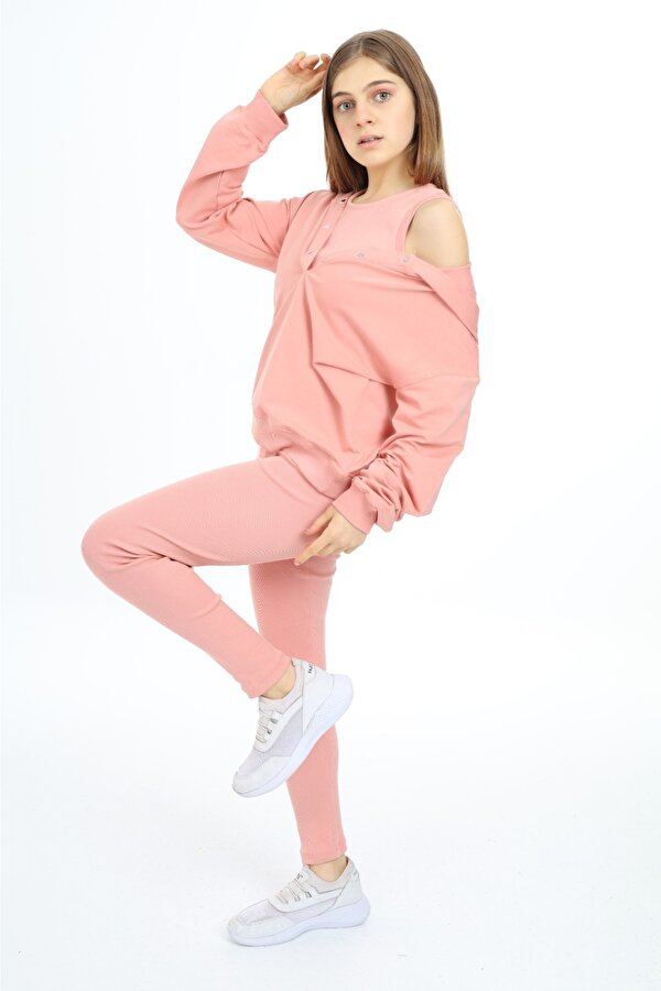 Toontoy Kids Toontoy Kız Çocuk Üçlü Taytlı Takım