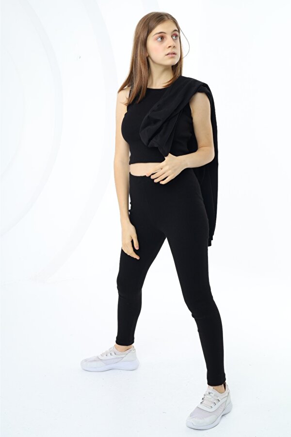 Toontoy Kids Toontoy Kız Çocuk Üçlü Taytlı Takım